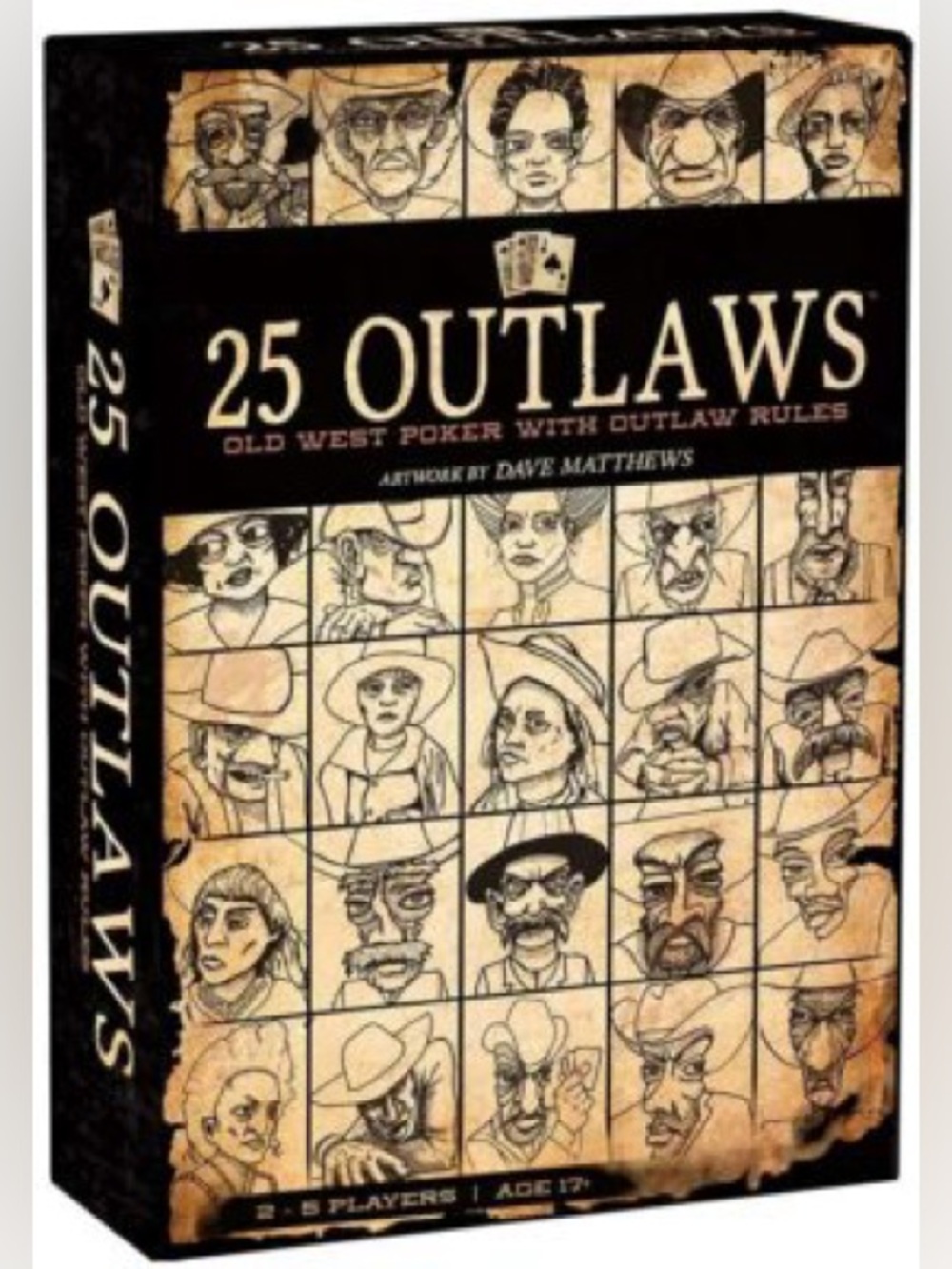 25 Outlaws Card Game Old West Poker with Outlaw Rules NEW Sealed Strategy Party